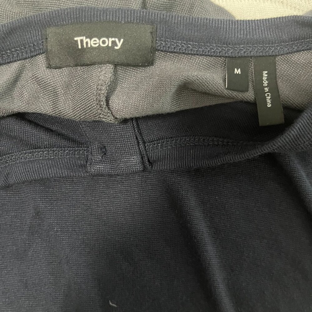 Theory Men's Blue & Gray Long Sleeve Top Size Medium - Picture 2 of 5